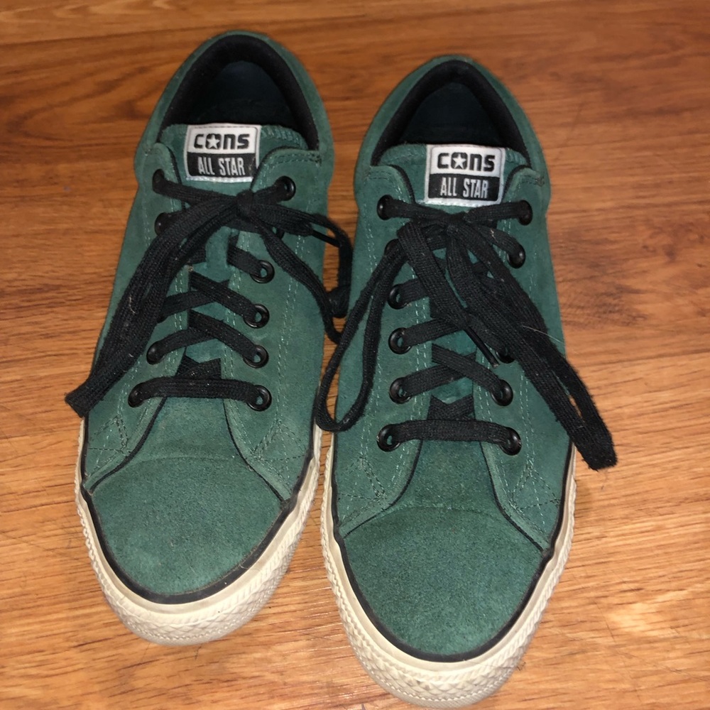 Converse All Star Green Suede Size 10